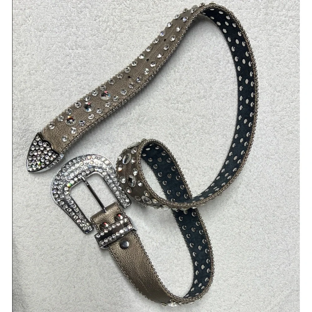 Studded Rhinestone Belt - Picture 5 of 5